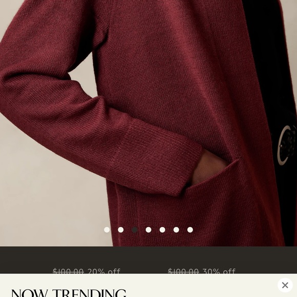 Banana Republic Factory logo SOFT LUXE CARDIGAN size S - Picture 5 of 8